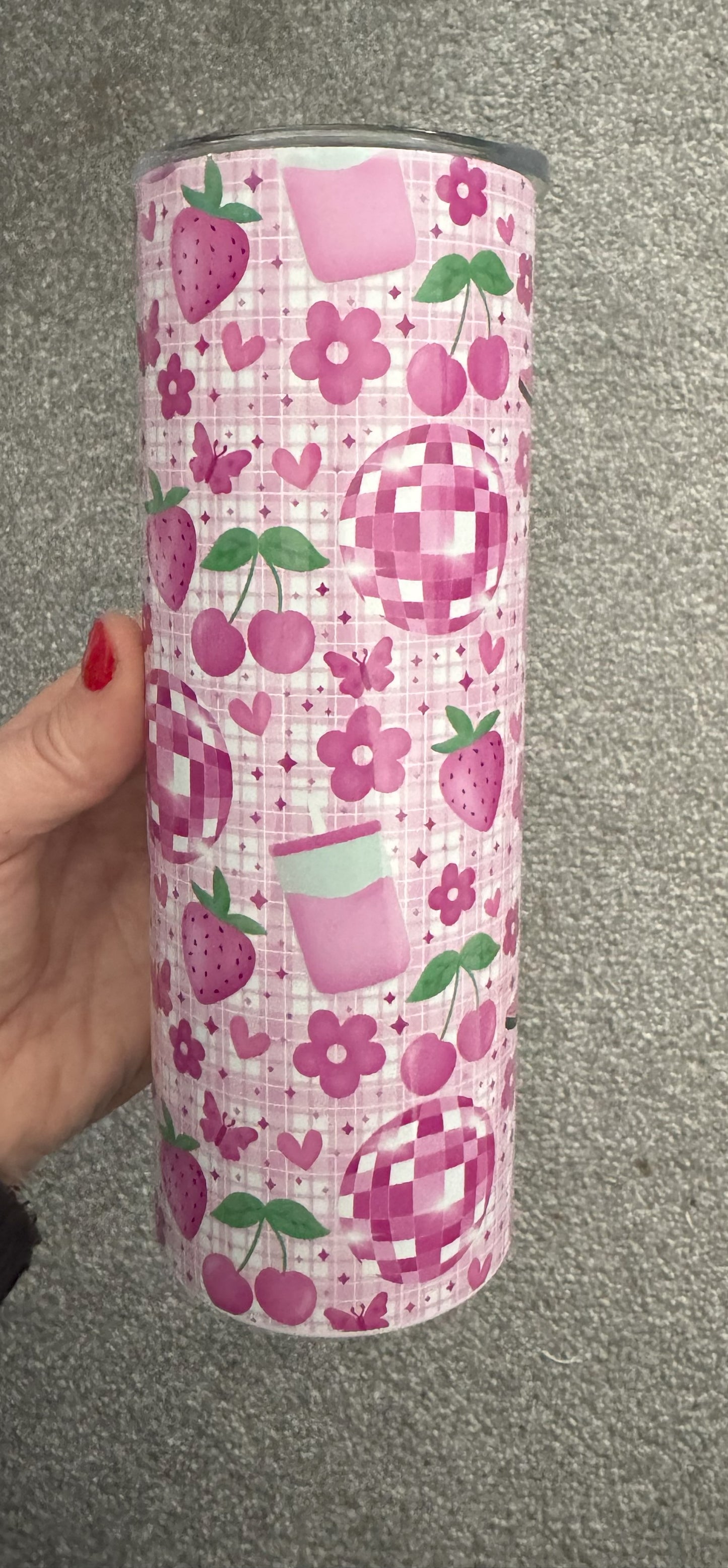 Disco Cowgirl Pink/Purple Stainless Steel Tumbler