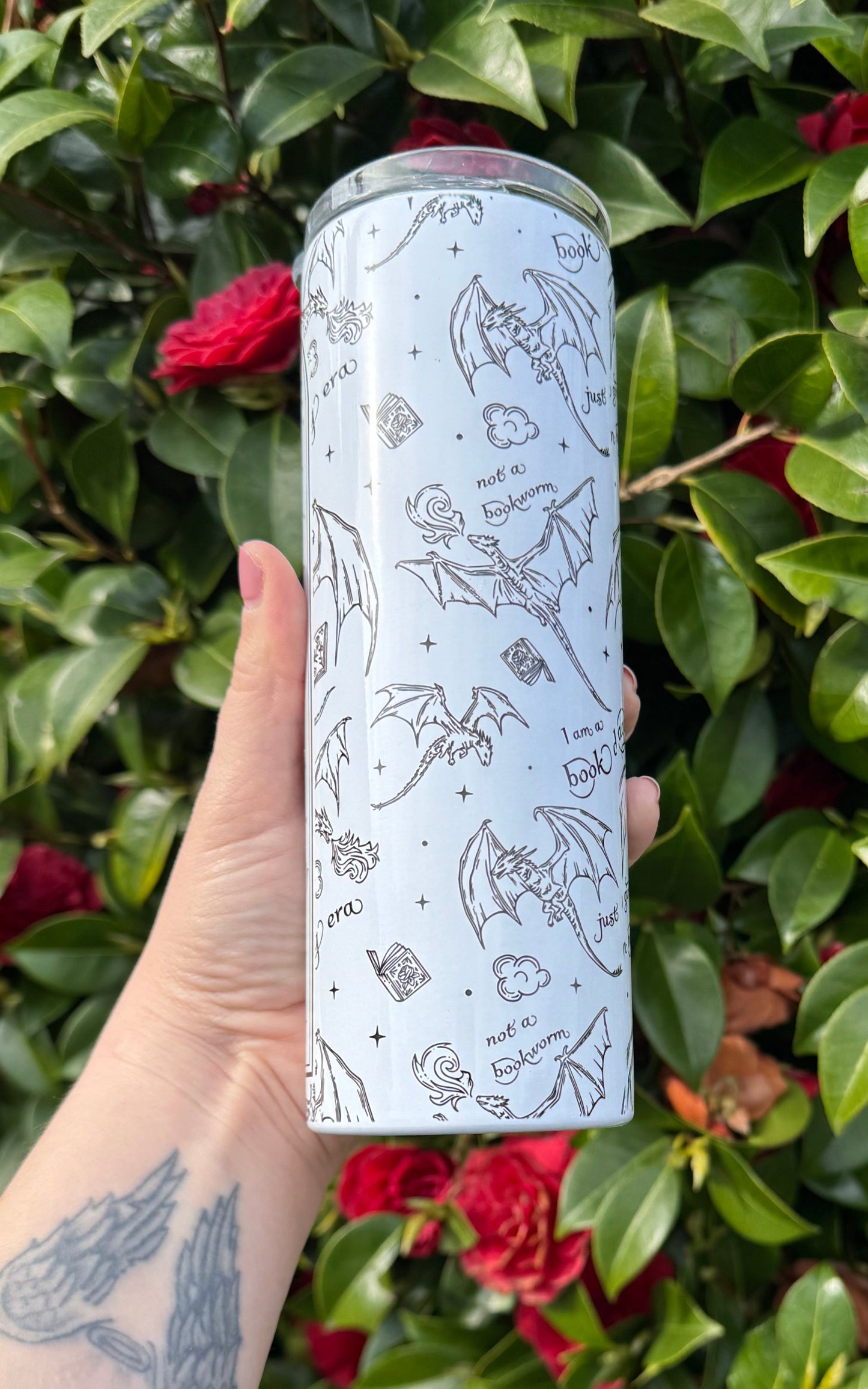 Read Fantasy to Escape Reality - Steel Tumbler with straw