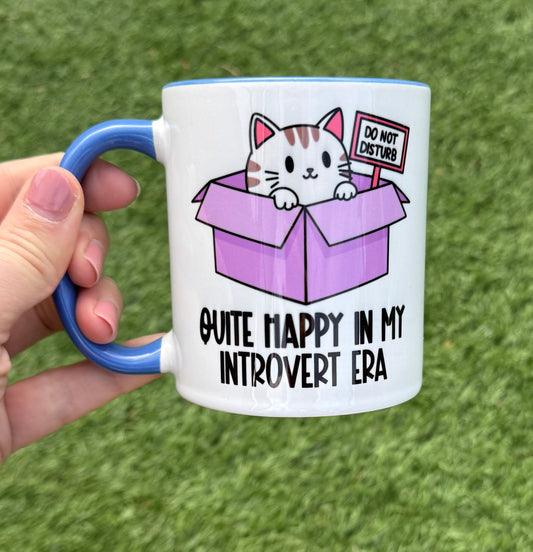 Happy in My Introvert Era - Cute Cat Design