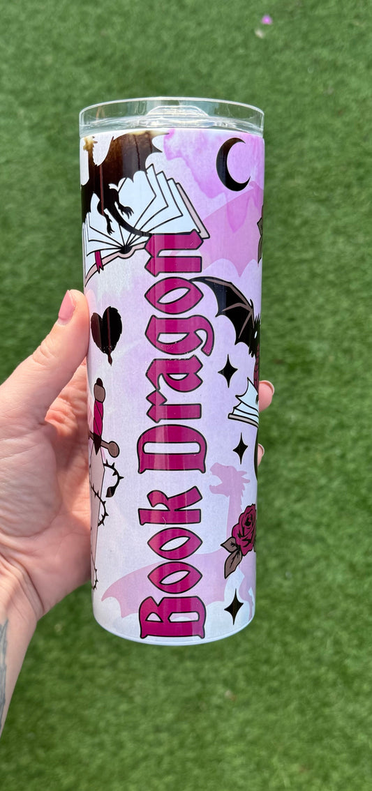 Book Dragons - Steel Tumbler