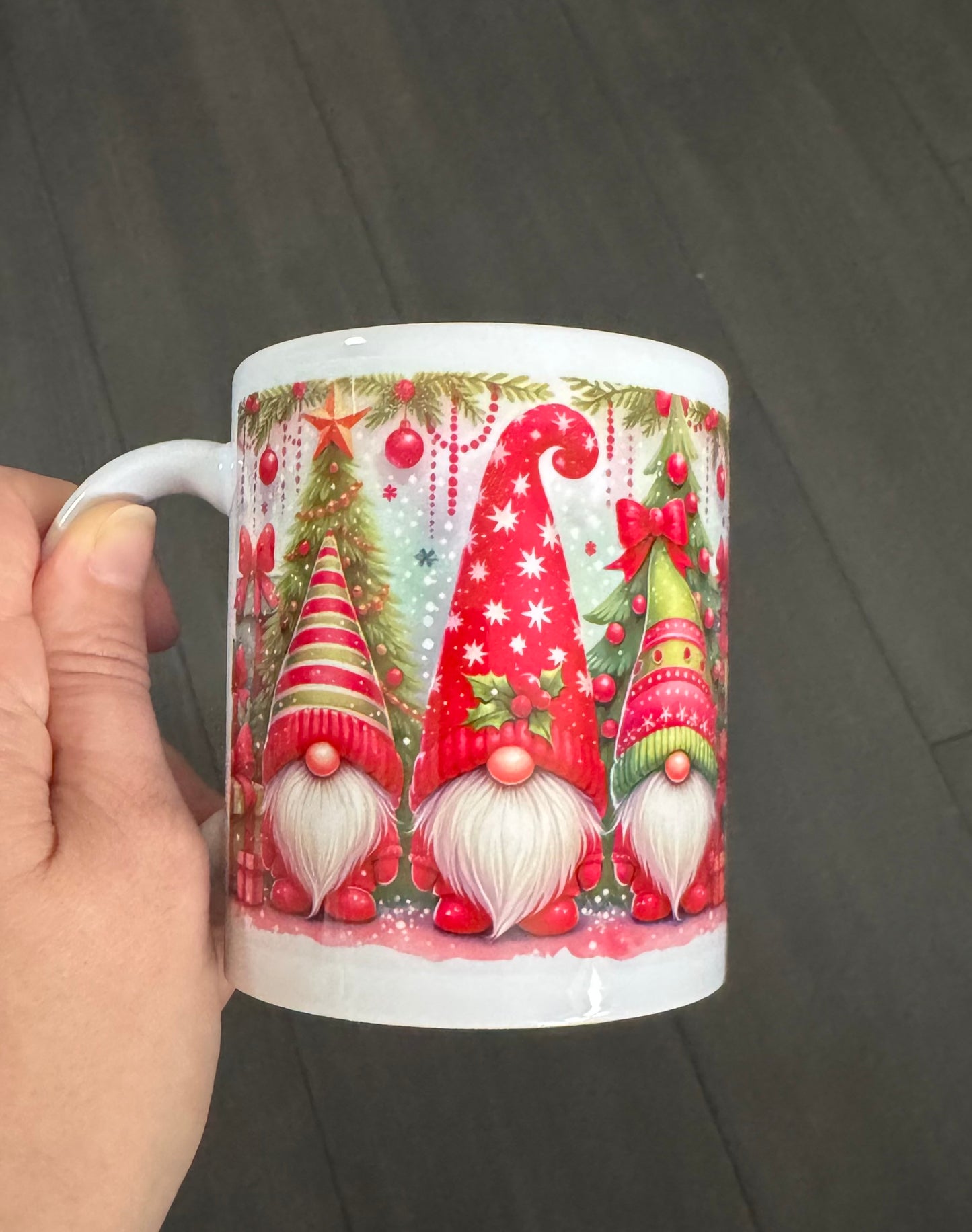 Christmas Gonk Mug - Perfect Choice for the Christmas Period Red and Green