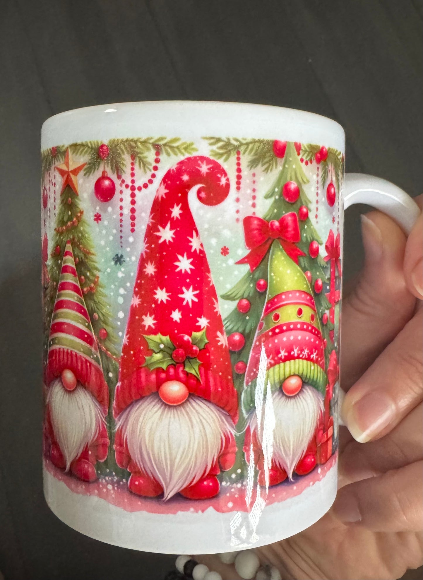 Christmas Gonk Mug - Perfect Choice for the Christmas Period Red and Green