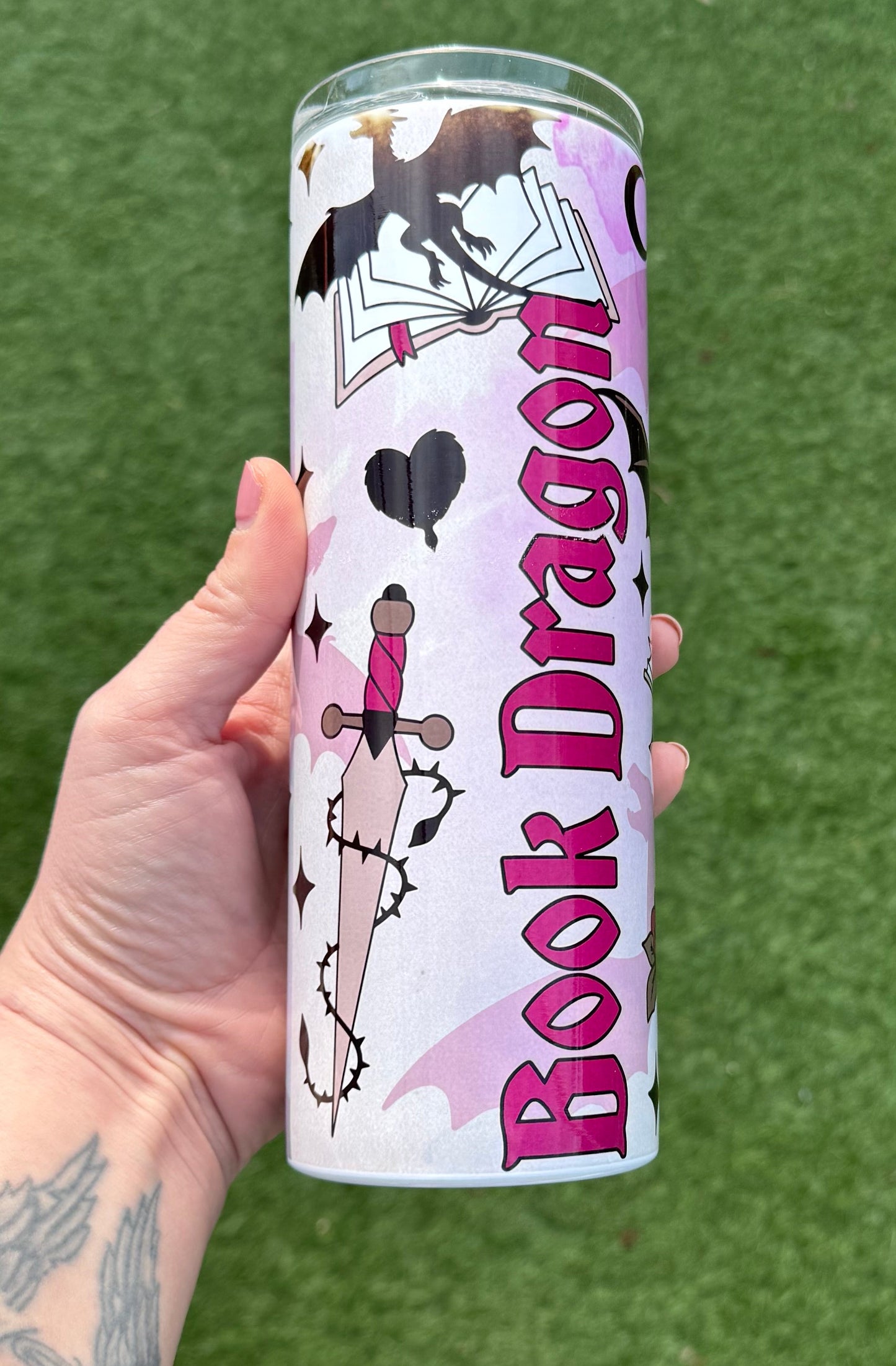 Book Dragons - Steel Tumbler