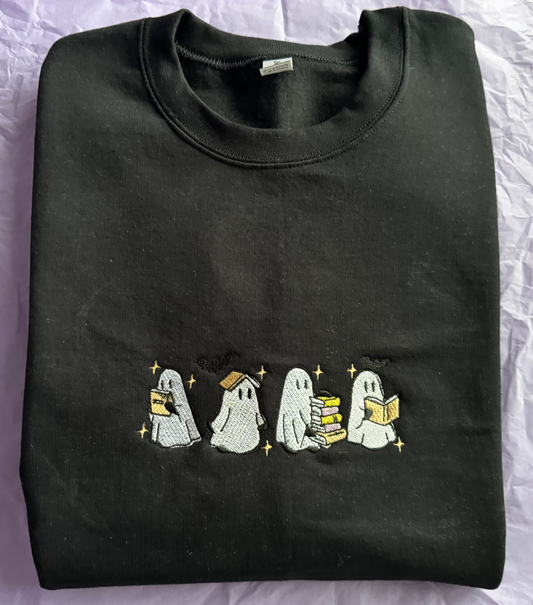 Spooky Book Reading Ghosts Jumper