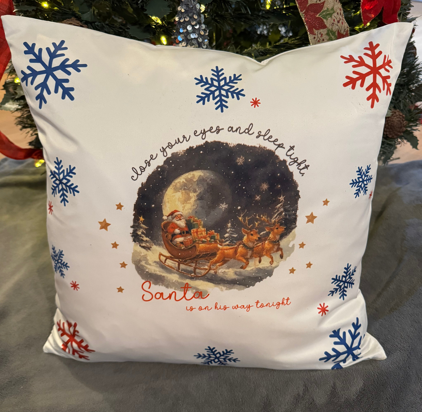 Sleep Tight Santa is Coming Cushion Cover