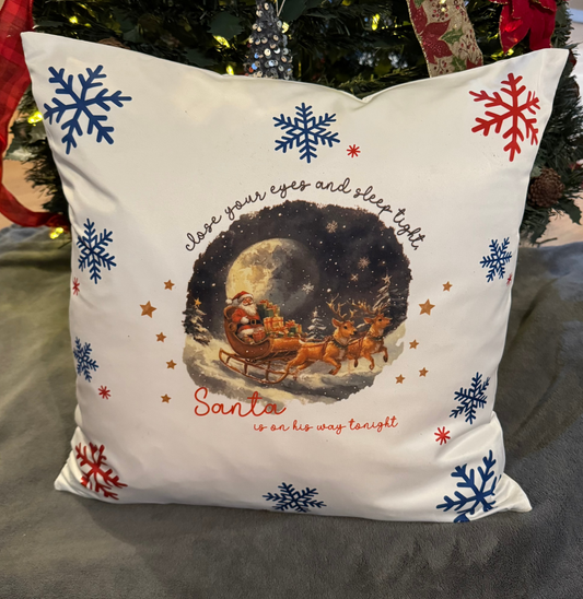 Sleep Tight Santa is Coming Cushion Cover