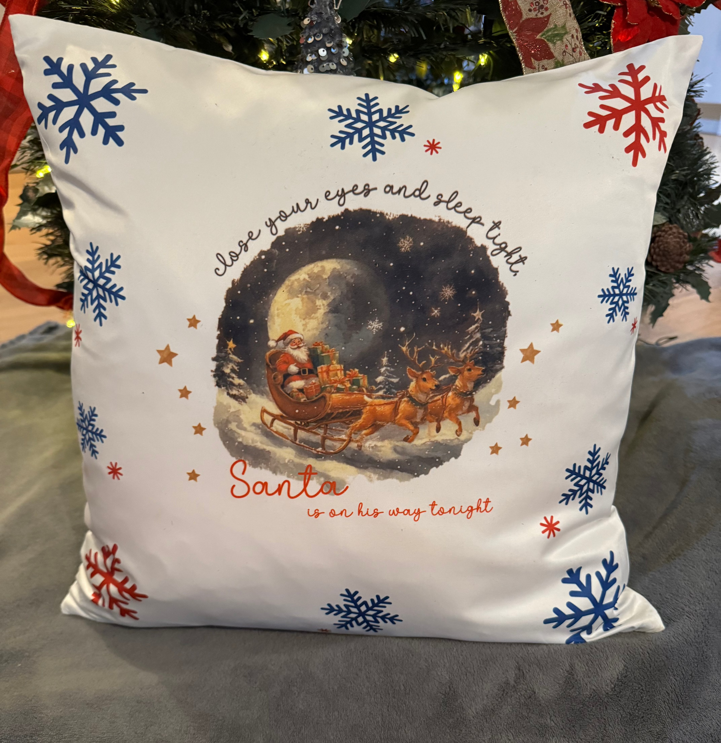 Sleep Tight Santa is Coming Cushion Cover