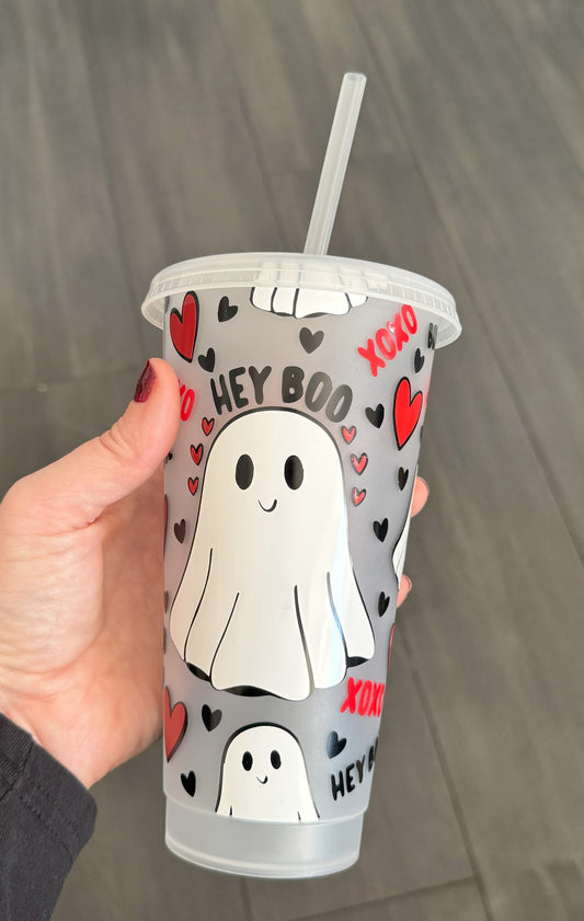 Boo-tiful cold cup with straw