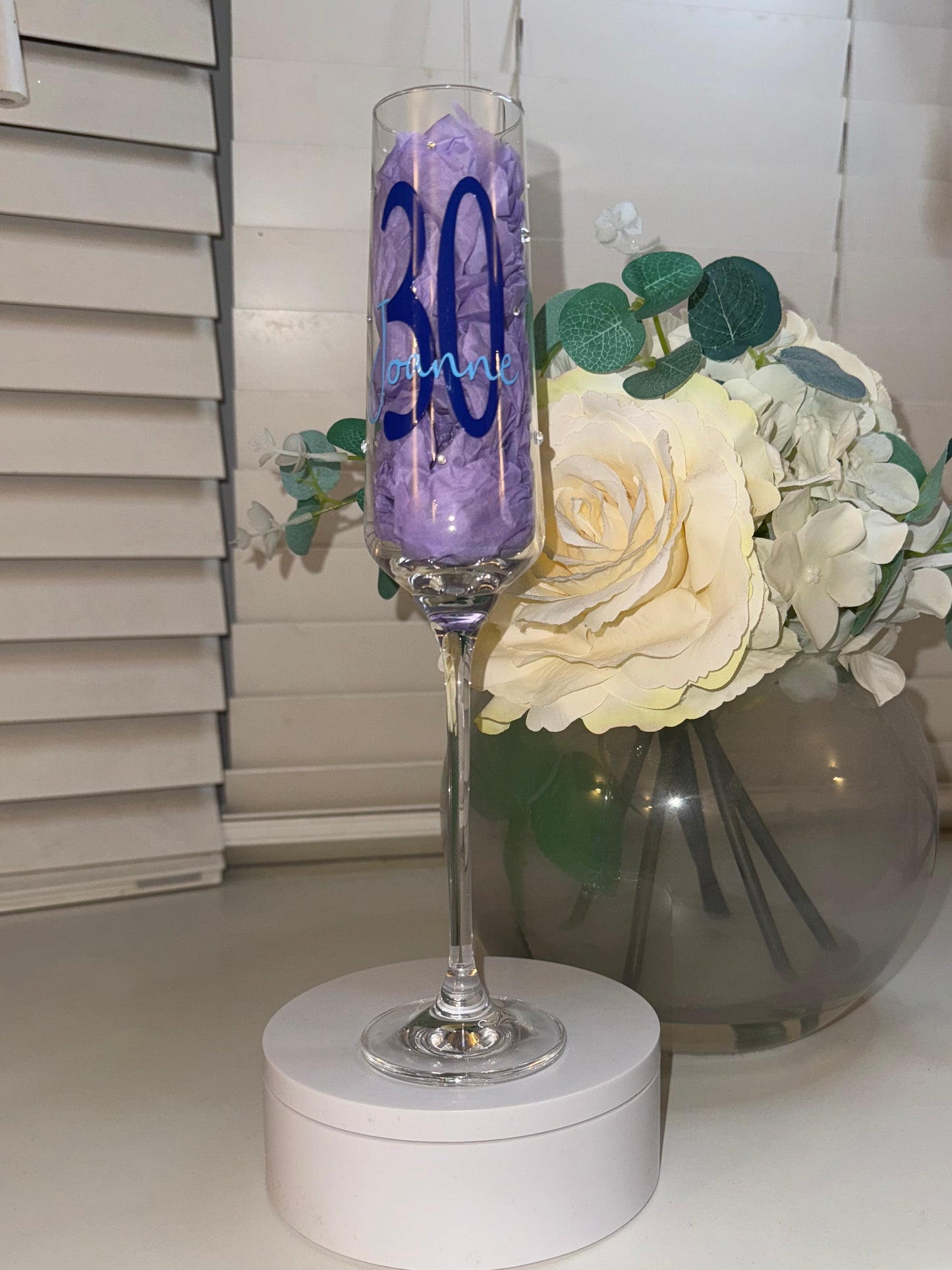 Personalised Birthday Champagne Flutes