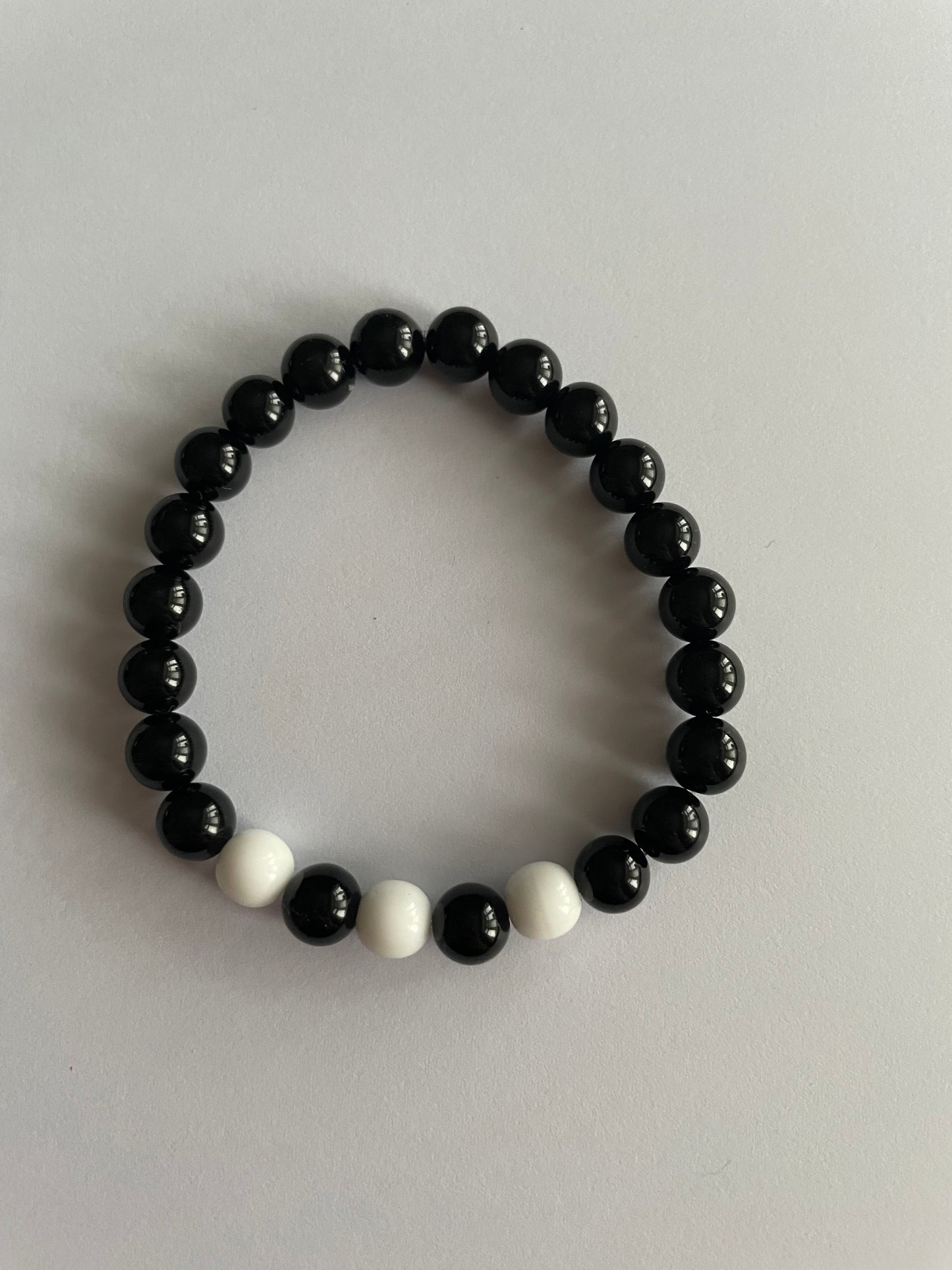 Timeless Black Onyx Beaded Bracelet - Embrace Strength and Style